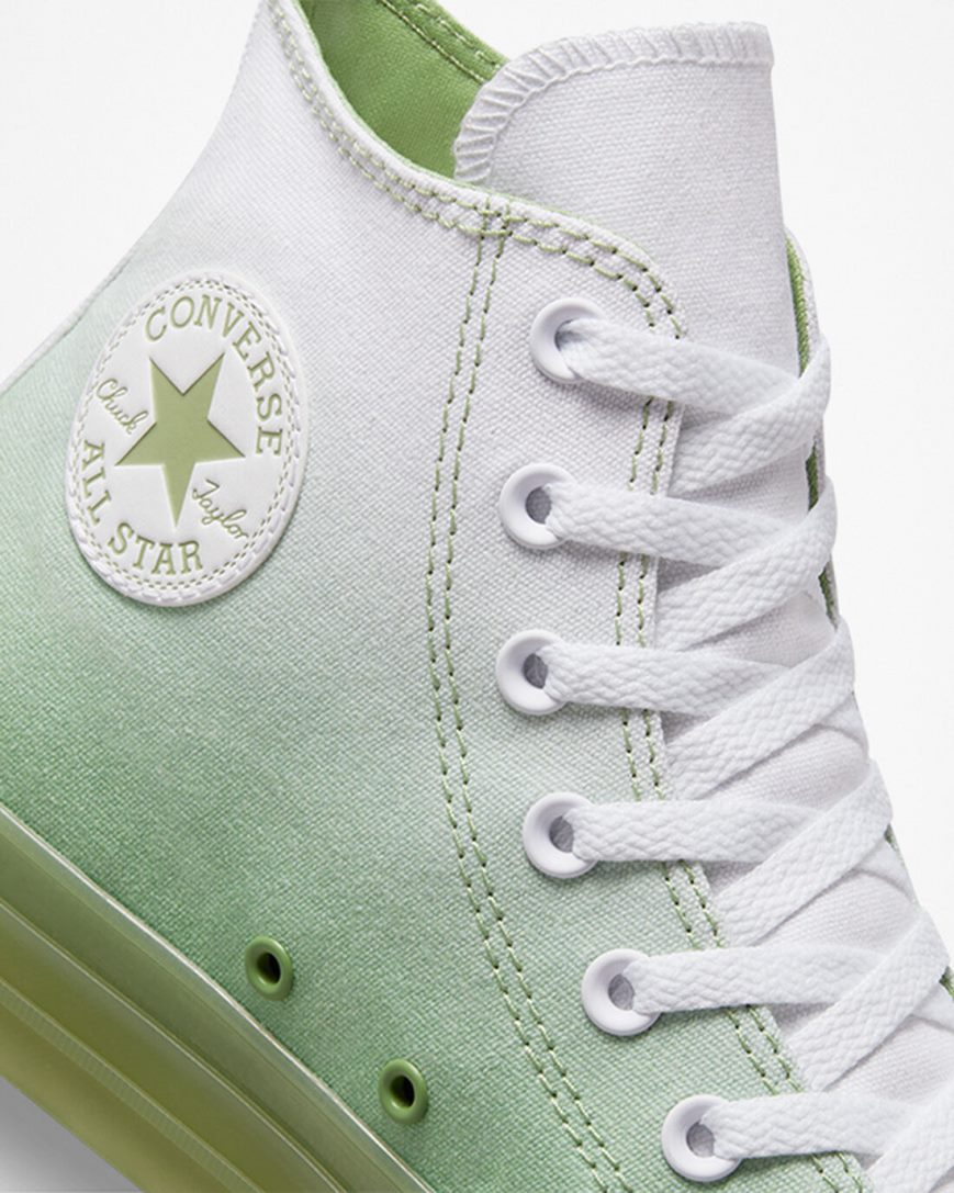 Women's Converse Chuck Taylor All Star CX Gradient High Top Shoes Green / White / Green | AU 5064CB